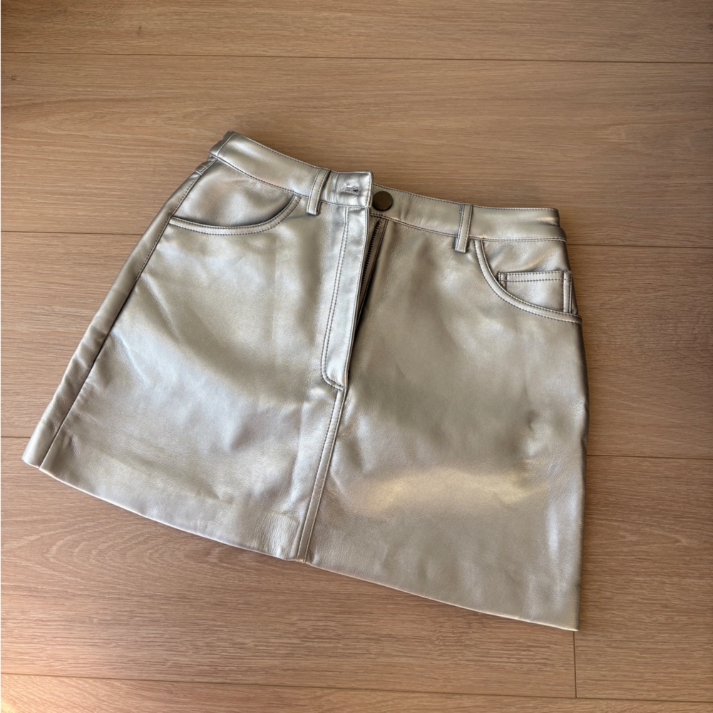 Apparis Silver Mini Skirt